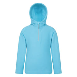 Mountain Warehouse Childrens/Kids Camber II Fleece Hoodie - 5-6 Years, Turquoise