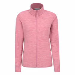 Mountain Warehouse Womens/Ladies Snowdon II Melange Full Zip Fleece Jacket - 4 UK, Pink