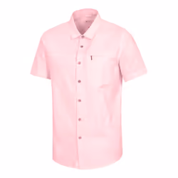 Mountain Warehouse Mens Coconut Slub Short-Sleeved Shirt - XS, Light Pink