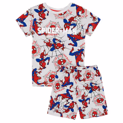 Spider-Man Boys Short-Sleeved Pyjama Set - 5-6 Years, Grey