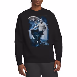 Star Trek Unisex Adult Captain's Chair Sweatshirt - XL, Black