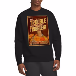 Star Trek Unisex Adult Tribbles: The Movie Sweatshirt - XXL, Black