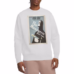 Star Trek Unisex Adult The Original Series Episode 12 Sweatshirt - XXL, White