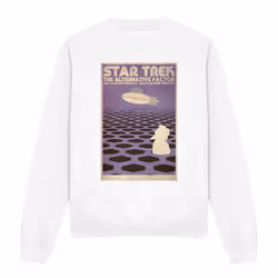 Star Trek Unisex Adult The Original Series Episode 27 Sweatshirt - XL, White