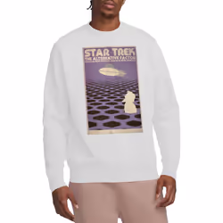 Star Trek Unisex Adult The Original Series Episode 27 Sweatshirt - XL, White