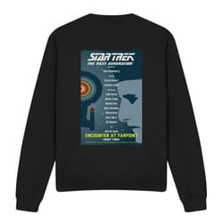 Star Trek Unisex Adult The Next Generation Season 1 Episode 2 Sweatshirt - XXL, Black