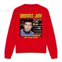 Star Trek Unisex Adult All of the Above Sweatshirt - XXL, Red