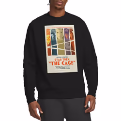 Star Trek Unisex Adult The Original Series Episode 80 Sweatshirt - XXL, Black