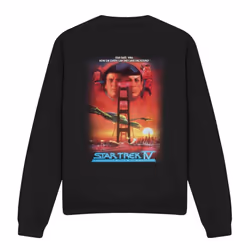 Star Trek Unisex Adult The Voyage Home Sweatshirt - XXL, Black