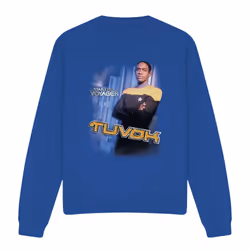 Star Trek Unisex Adult Tuvok Sweatshirt - XXL, Royal Blue