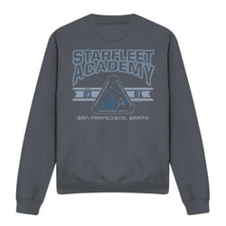 Star Trek Unisex Adult Starfleet Academy Earth Sweatshirt - L, Charcoal