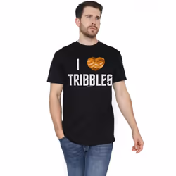 Star Trek Mens I Heart Tribbles T-Shirt - XXL, Black