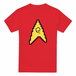 Star Trek Mens Engineering 8-Bit T-Shirt - XXL, Red
