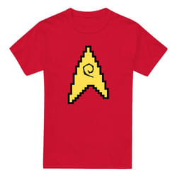 Star Trek Mens Engineering 8-Bit T-Shirt - XXL, Red