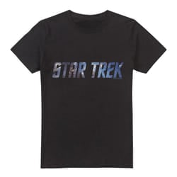 Star Trek Mens Space Logo T-Shirt - 5XL, Black