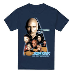 Star Trek Mens Next Generation Crew T-Shirt - 4XL, Navy