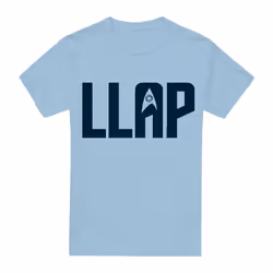 Star Trek Mens LLAP T-Shirt - XL, Light Blue