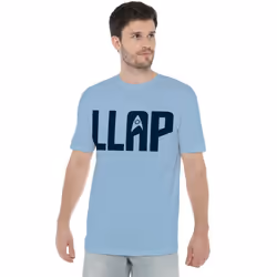 Star Trek Mens LLAP T-Shirt - XL, Light Blue