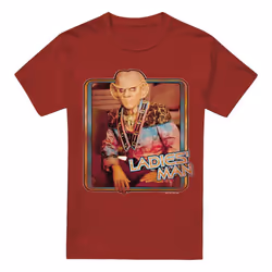 Star Trek Mens Ladies' Man T-Shirt - L, Cardinal