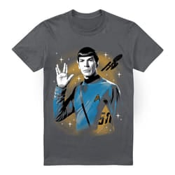 Star Trek Mens Prosper Space T-Shirt - XXL, Charcoal