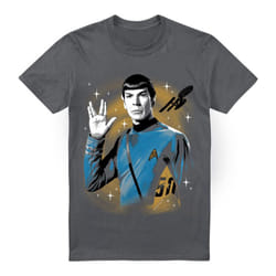 Star Trek Mens Prosper Space T-Shirt - 3XL, Charcoal