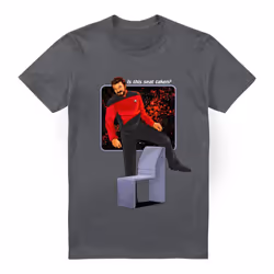 Star Trek Mens Is This Seat Taken T-Shirt - 4XL, Charcoal