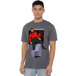 Star Trek Mens Is This Seat Taken T-Shirt - 4XL, Charcoal