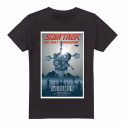 Star Trek Mens The Next Generation Season 3 Episode 1 T-Shirt - 5XL, Black