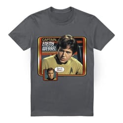 Star Trek Mens Enemy Wessel T-Shirt - 4XL, Charcoal