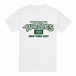 Teenage Mutant Ninja Turtles Mens Est 1984 NYC T-Shirt - XXL, White
