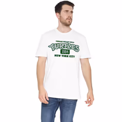 Teenage Mutant Ninja Turtles Mens Est 1984 NYC T-Shirt - XXL, White