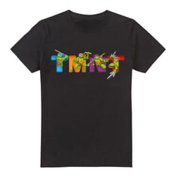 Teenage Mutant Ninja Turtles Mens Arcade Main Screen T-Shirt - 4XL, Black
