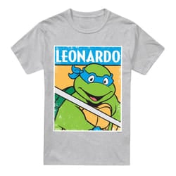 Teenage Mutant Ninja Turtles Mens Leonardo T-Shirt - XL, Sport Heather