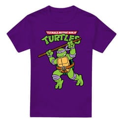 Teenage Mutant Ninja Turtles Mens Donatello Retro T-Shirt - M, Purple