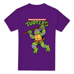 Teenage Mutant Ninja Turtles Mens Solo Donatello T-Shirt - 4XL, Purple
