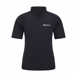 Mountain Warehouse Childrens/Kids UV Protection Rash Top - 9-10 Years, Black