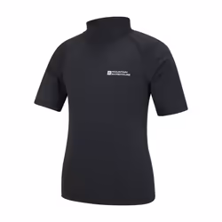 Mountain Warehouse Childrens/Kids UV Protection Rash Top - 9-10 Years, Black