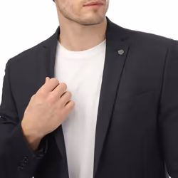 Ted Baker Mens Forbyjs Puppytooth Suit Jacket - 36 in, Navy
