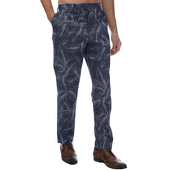 Ted Baker Mens Postot Cotton Printed Trousers - 36R, Navy
