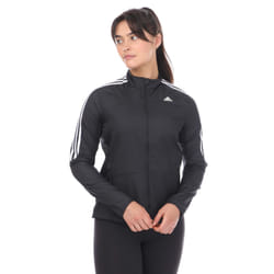 Adidas Womens/Ladies Marathon 3 Stripes Running Jacket - XS, Black
