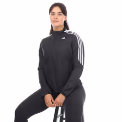 Adidas Womens/Ladies Marathon 3 Stripes Running Jacket - XS, Black