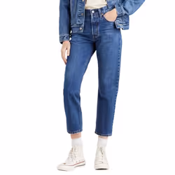 Levis Womens/Ladies 501 Cropped Jeans - 28S, Denim