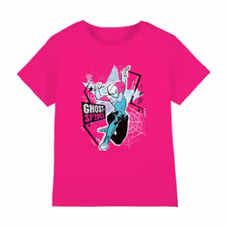 Marvel Childrens/Kids Webstar Ghost-Spider T-Shirt - 7-8 Years, Fuchsia