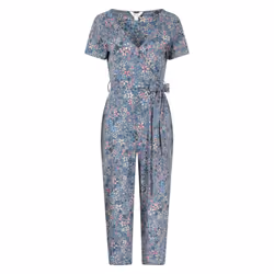 Mountain Warehouse Womens/Ladies Santorini Floral Wrap Jumpsuit - 6 UK, Grey