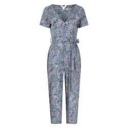 Mountain Warehouse Womens/Ladies Santorini Floral Wrap Jumpsuit - 6 UK, Grey