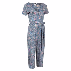 Mountain Warehouse Womens/Ladies Santorini Floral Wrap Jumpsuit - 6 UK, Grey
