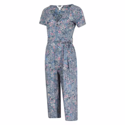 Mountain Warehouse Womens/Ladies Santorini Floral Wrap Jumpsuit - 6 UK, Grey