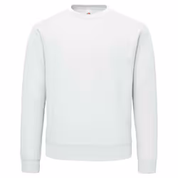 Fruit of the Loom Mens Supercotton Plain Sweatshirt - 3XL, White