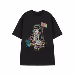 Monster High Womens/Ladies Cleo Short-Sleeved T-Shirt - XXL, Black