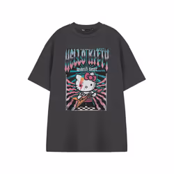 Hello Kitty Womens/Ladies World Tour Short-Sleeved T-Shirt - XL, Grey